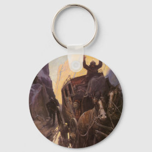 Porte-clés Vintage Cowboys, Hold Up in the Canyon par NC Wyet