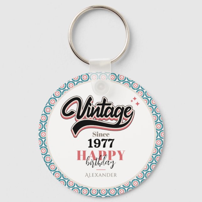 Porte-clés Vintage depuis - 1977 (Recto)