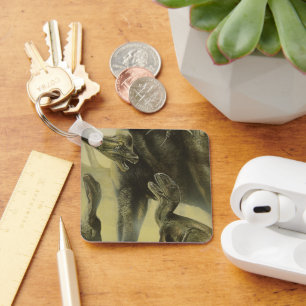 Porte-clés Vintage Dinosaurs, Torvosaurus and Brachiosaurus