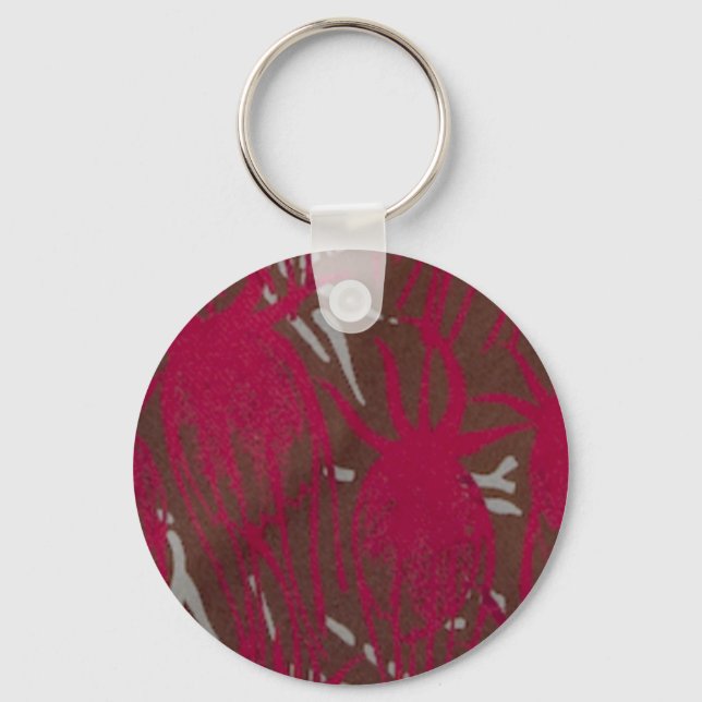 Porte-clés vintage éclaboussure abstraite (Recto)