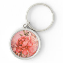 Vintage Élégant Fleur Miniature Peinture Coeur