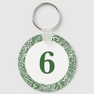 Porte-clés Vintage Floral William Morris Willow Bough Green