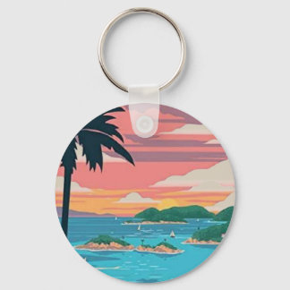 Porte-clés Vintage Florida Keys Porte - clé