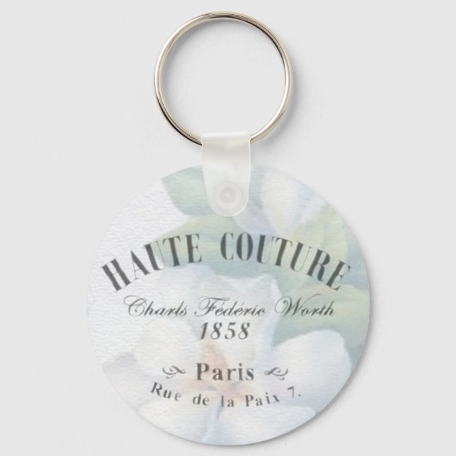 Porte-clés Vintage Haute Couture Fashion Design (Recto)