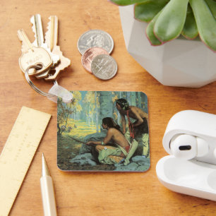 Porte-clés Vintage Indians, Taos Turkey Hunters by Couse