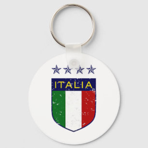 Porte-clés Vintage Italia Football Double-face