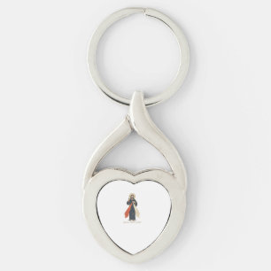 Porte-clés Vintage Jésus, j'ai confiance en toi vecteur relig