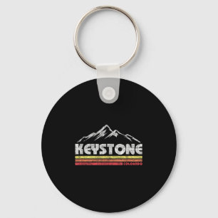 Porte-clés Vintage Keystone Colorado Retro Mountain Bike Ski