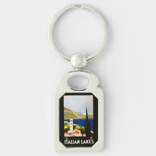 Porte-clés Vintage Lacs italiens Italie porte - clé