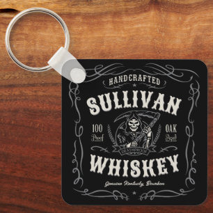 Porte-clés Vintage Liqueur AJOUTER NOM Old Grim Reaper Whiske