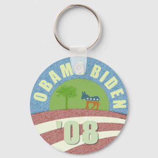 Porte-clés vintage logo Obama Biden '08