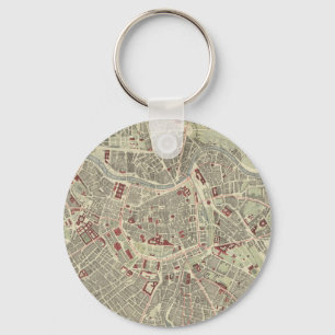 Porte-clés Vintage Map of Vienna Austria (1883)