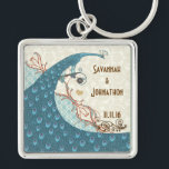 Porte-clés Vintage Mariage de Porte - clé Love Peacock<br><div class="desc">voir plus vintages produits d'oiseaux paons voir plus vintages produits d'oiseaux Peacock Wedding Invitations Vintage Paisley Peacock Colors or Fuchsia and Lime Paisley Faire-part de mariage -Paisley Peacock Colours Wedding Invitations, RSVP, Save the Date and Direction or Reception Cards. Cartes RSVP & Place Cartes RSVP & Place Cartes Mariages d'oiseaux...</div>