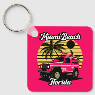 Porte-clés Vintage Miami Beach Floride