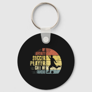 Porte-clés Vintage Mon Joueur De Football Favori M'appelle Gr