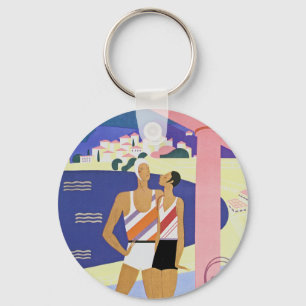 Porte-clés Vintage Monte Carlo Beach