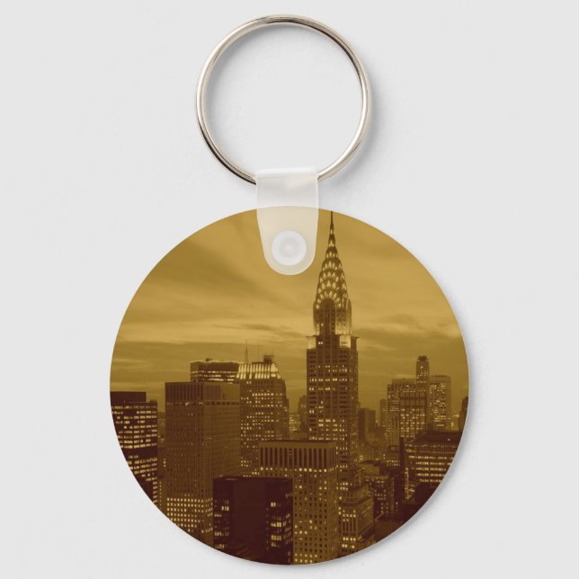 Porte-clés Vintage New York Manhattan (Recto)