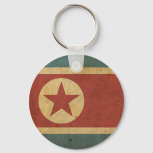 Porte-clés Vintage North Korea Flag