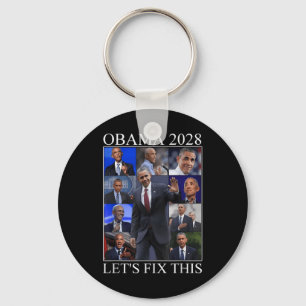 Porte-clés Vintage Obama 2028 Un drôle d'élection politique p