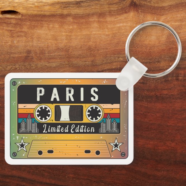 Porte-clés Vintage Paris City Édition limitée (Recto)