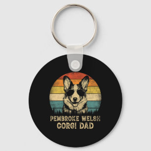Porte-clés Vintage Pembroke Welsh Corgi Papa Amoureux de les