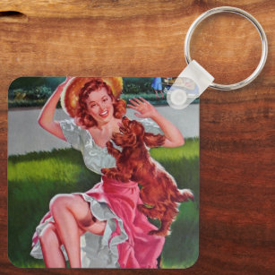 Porte-clés Vintage pin art ♡ Porte - clé