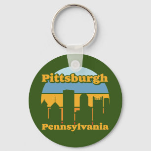Porte-clés Vintage Pittsburgh Pennsylvanie