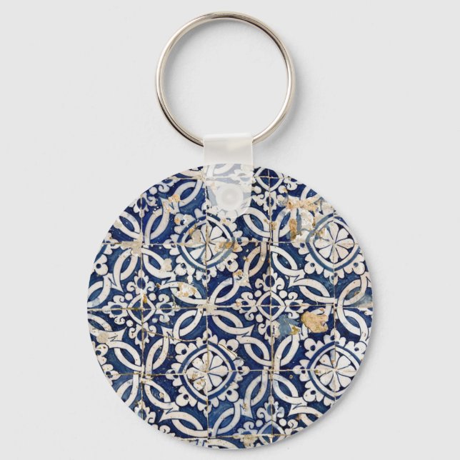 Porte-clés Vintage Portuguese Azulejo (Recto)