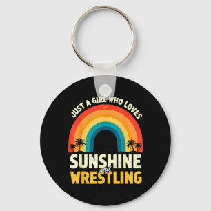 Porte-clés Vintage pour une fille qui aime Sunshine Wrestling