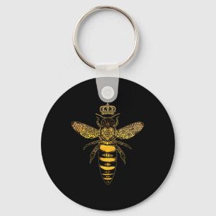 Porte-clés Vintage Queen Bee Jour des terres Nature Amour Sau