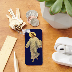 Porte-clés Vintage Religion, Jésus-Christ marche sur l'eau