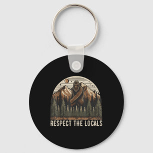Porte-clés Vintage Respectez Les Locaux Randonnée Camping Esc