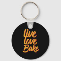 Vintage Retro Baking Bakery Chef Live Love Bake