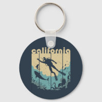 Vintage Retro California Plongée Cool Plongée plon