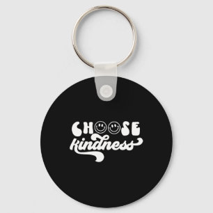 Porte-clés Vintage Retro Choisissez Kindness Smile Face Inspi