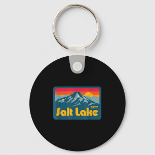 Porte-clés Vintage Retro les années 70 80s Salt Lake City Uta