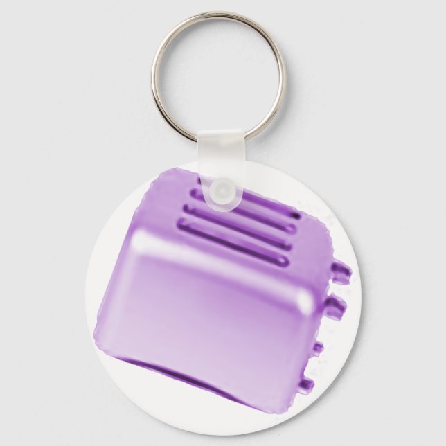 Porte-clés Vintage Retro Toaster Design - Purple (Recto)