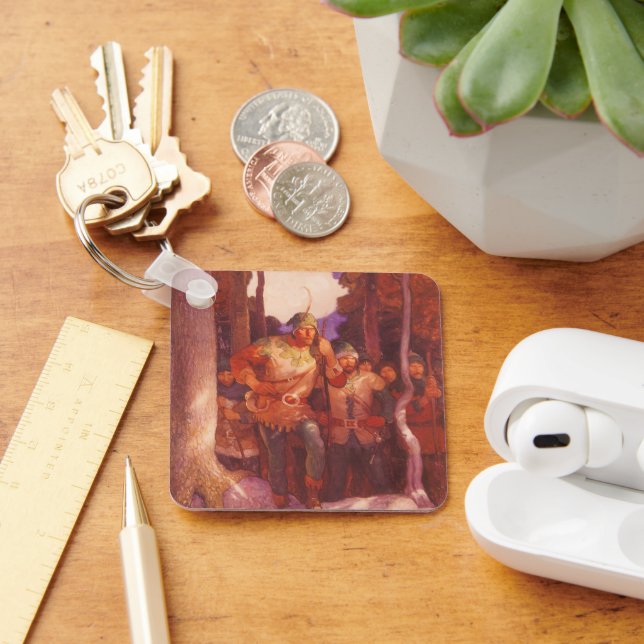 Porte-clés Vintage Robin Hood and His Merry Men by NC Wyeth (Bureau)