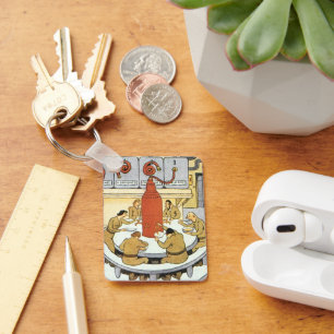 Porte-clés Vintage Science Fiction, Labratory Scientists Eat