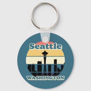 Porte-clés Vintage Seattle Washington