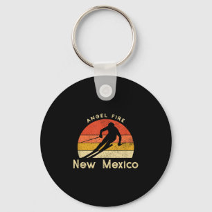 Porte-clés Vintage Ski Angel Fire Nouveau Mexique Mountain