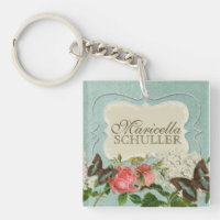 Vintage Stargazer Lily Rose Butterfly sur Hydrange