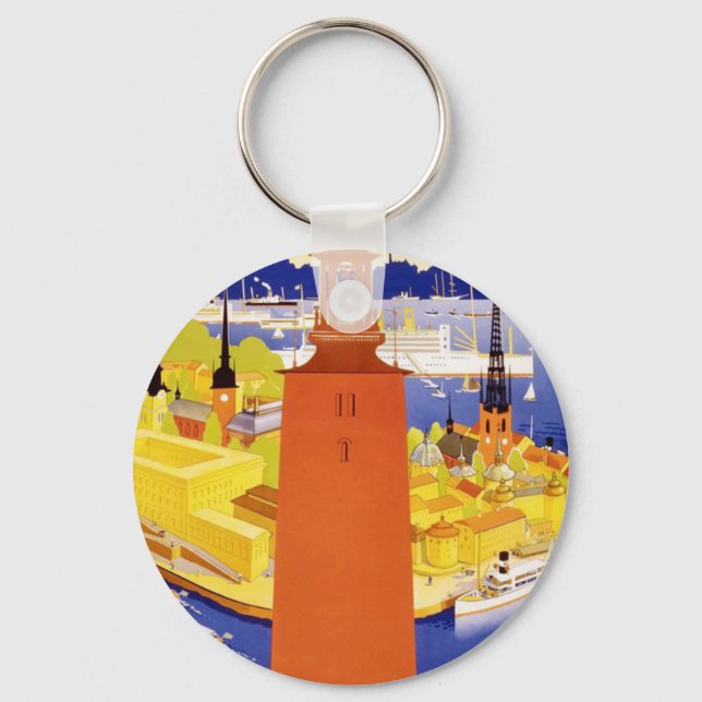 Porte-clés Vintage Stockholm (Recto)