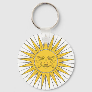 Porte-clés Vintage Sun and Moon
