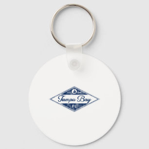 Porte-clés Vintage Tampa Bay Floride Établi 1849 Plage B