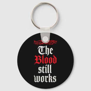 Porte-clés Vintage The Blood Works Citation Chrétienne Jésus