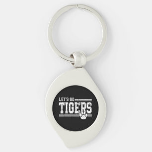Porte-clés Vintage Tigers School Sports Nom Retro