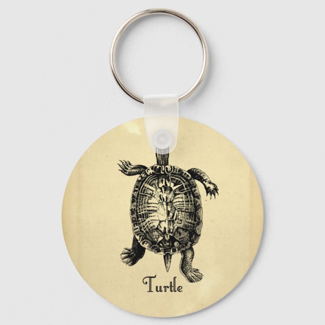 PORTE-CLÉS VINTAGE TURTLE (Recto)