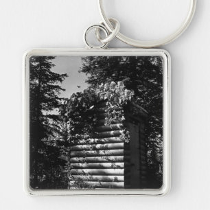 Porte-clés Vintage USA Alaska deluxe outhouse 1970