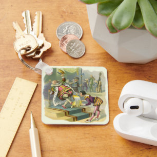 Porte-clés Vintage Vieux Roi Cole Nursery Rhyme Poème Chanson